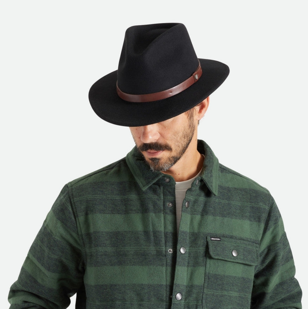 Brixton Messer Fedora - Black (unisex)